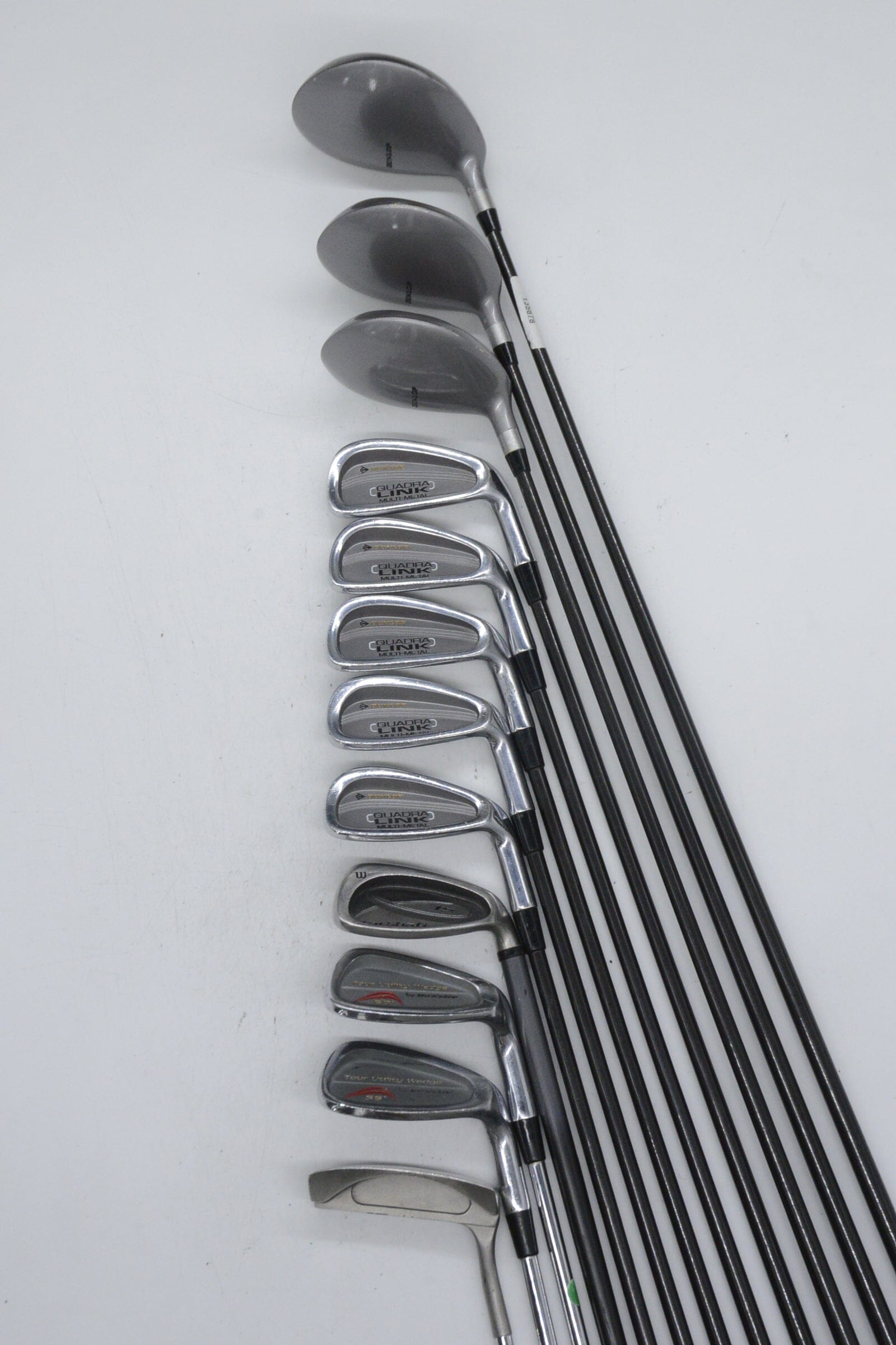 MaxFli Dunlop Quadra Link Mixed Full Set S Flex -0.25" Golf Clubs GolfRoots 