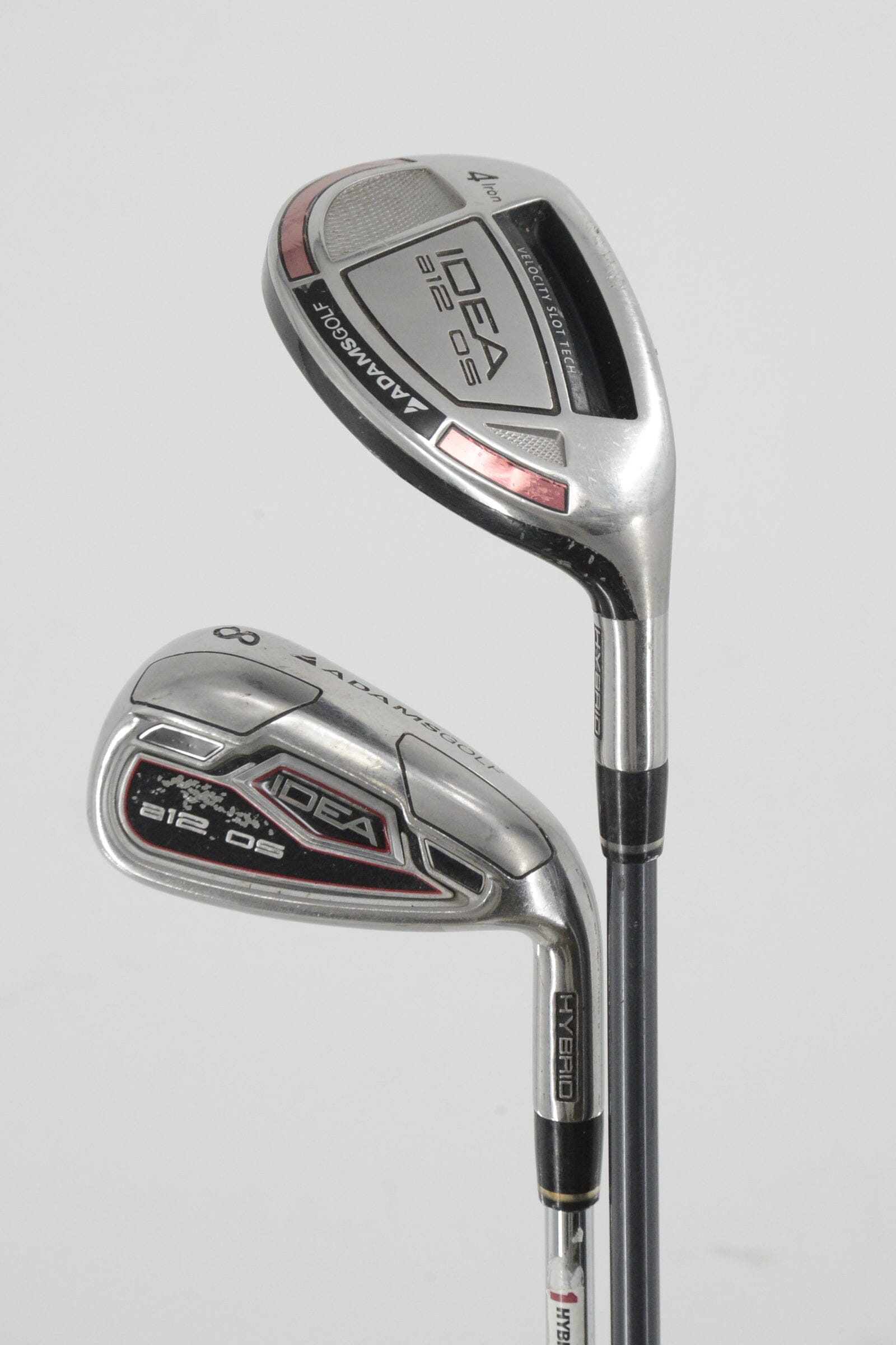 Adams Idea A12Os Hybrid 3-8, PW-GW Iron Set S Flex +0.5" Golf Clubs GolfRoots 