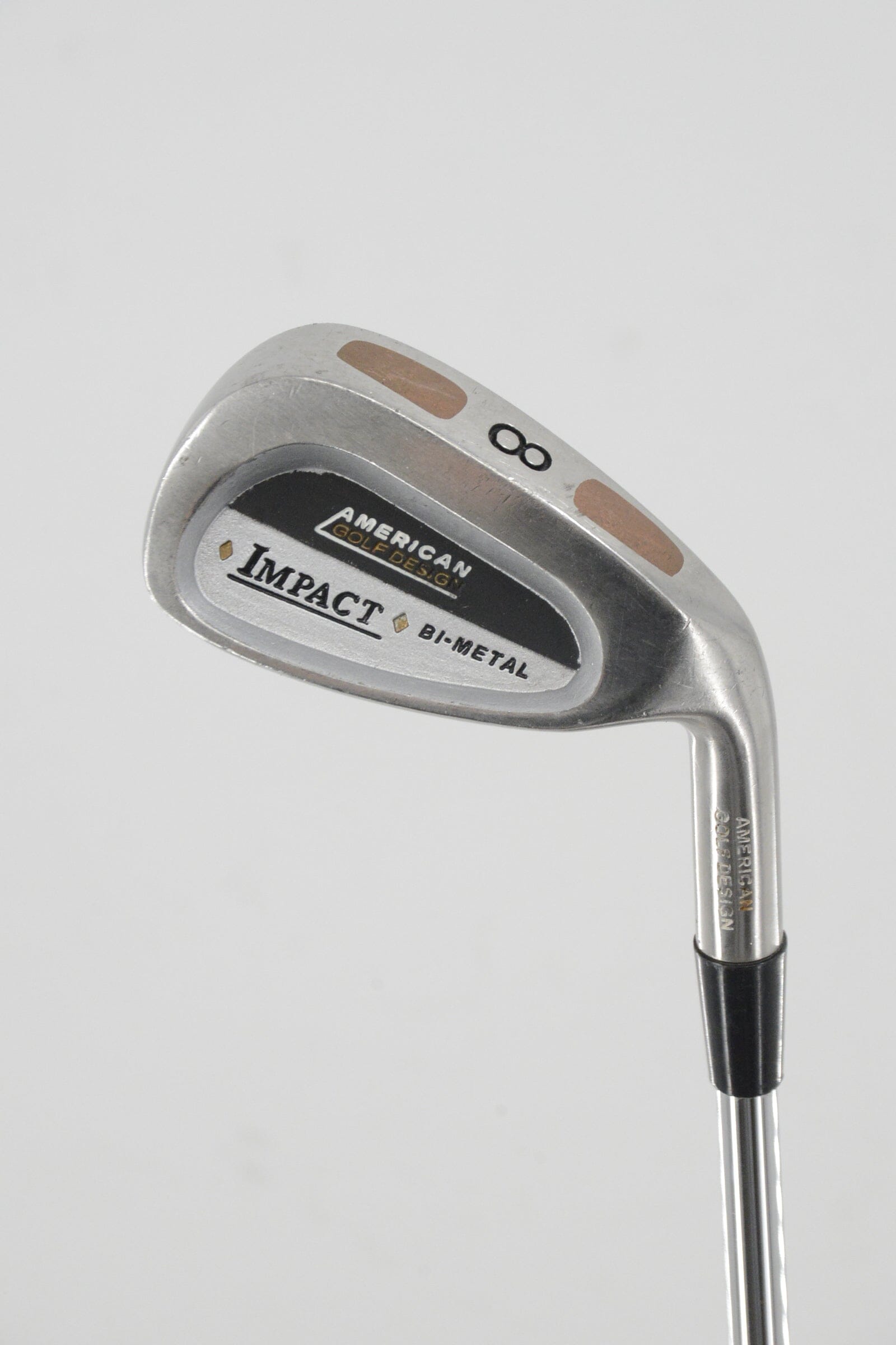 American Golf Design Impact Bi-Metal 3-PW Iron Set R Flex +0.25" Golf Clubs GolfRoots 