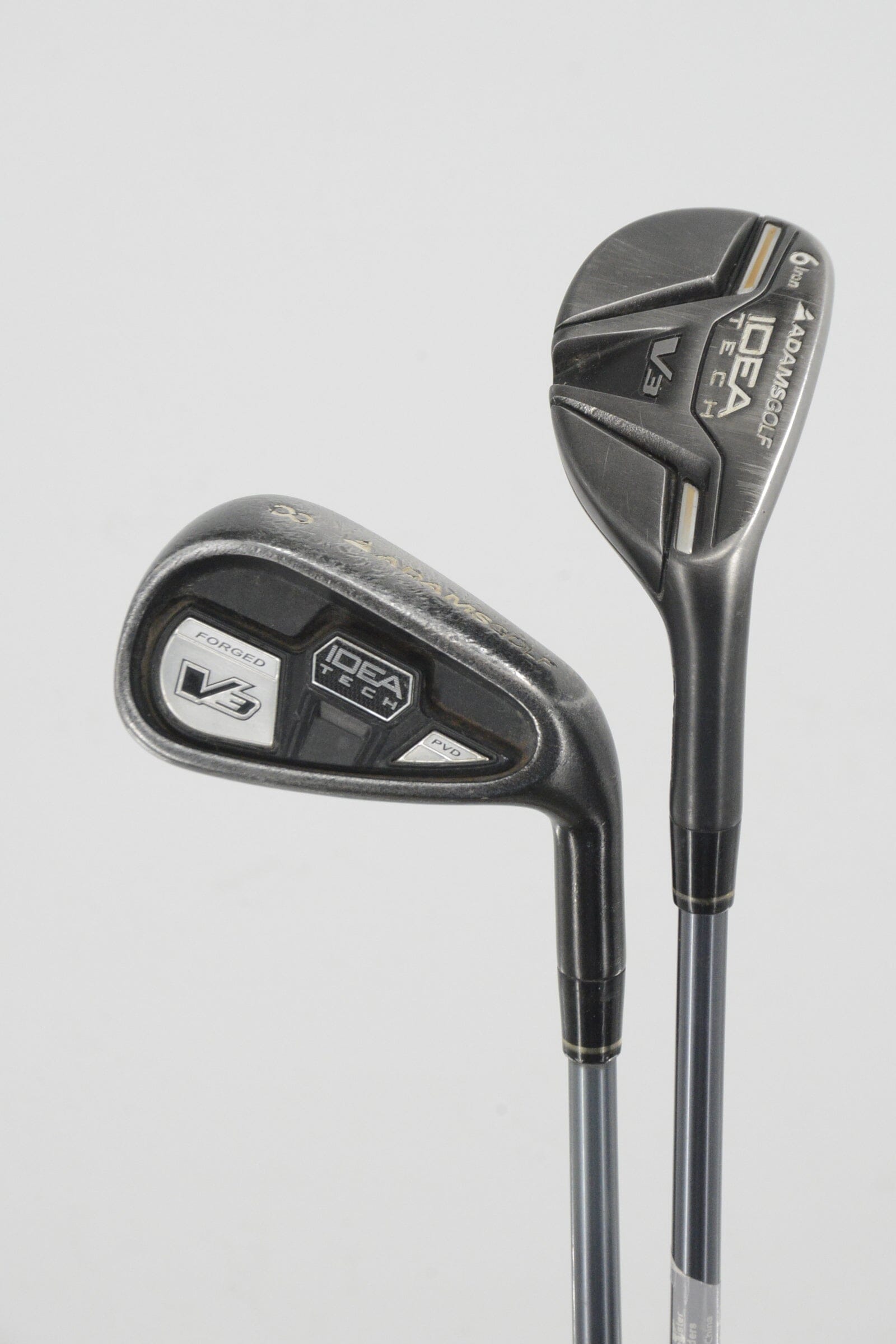 Adams Idea Tech V3 Hybrid 5H-6H, 7-GW Iron Set R Flex Std Length Golf Clubs GolfRoots 